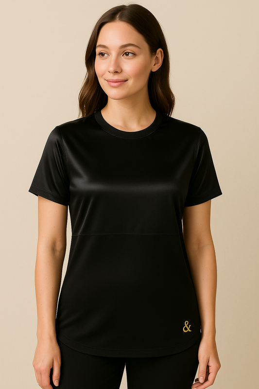 WOMENS Terra & Luna Bamboo Lyocell & Silk Comfort Night Shirt